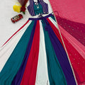 Glorious Multicolor Cotton Designer Lehenga Choli with Mirror Work for Women