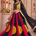 Trendy Multicolor Cotton Designer Lehenga Choli with Gamthi Work for Women