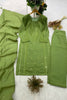 Graceful Olive Green Roman Silk Sequin Embroidery Work Kurta Pant Set for Women