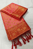 Beautiful Peach Silk Jacquard Work Saree for Women