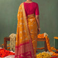 Premium Mustard Yellow Soft Silk Jacquard Work Saree for Women