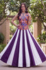 Elegant Purple and White Rayon Embroidered Indo Western Lehenga Choli for Navratri