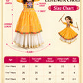 Stylish Yellow Cotton Bandhani Print Indo Western Lehenga Choli for Girls with Dupatta
