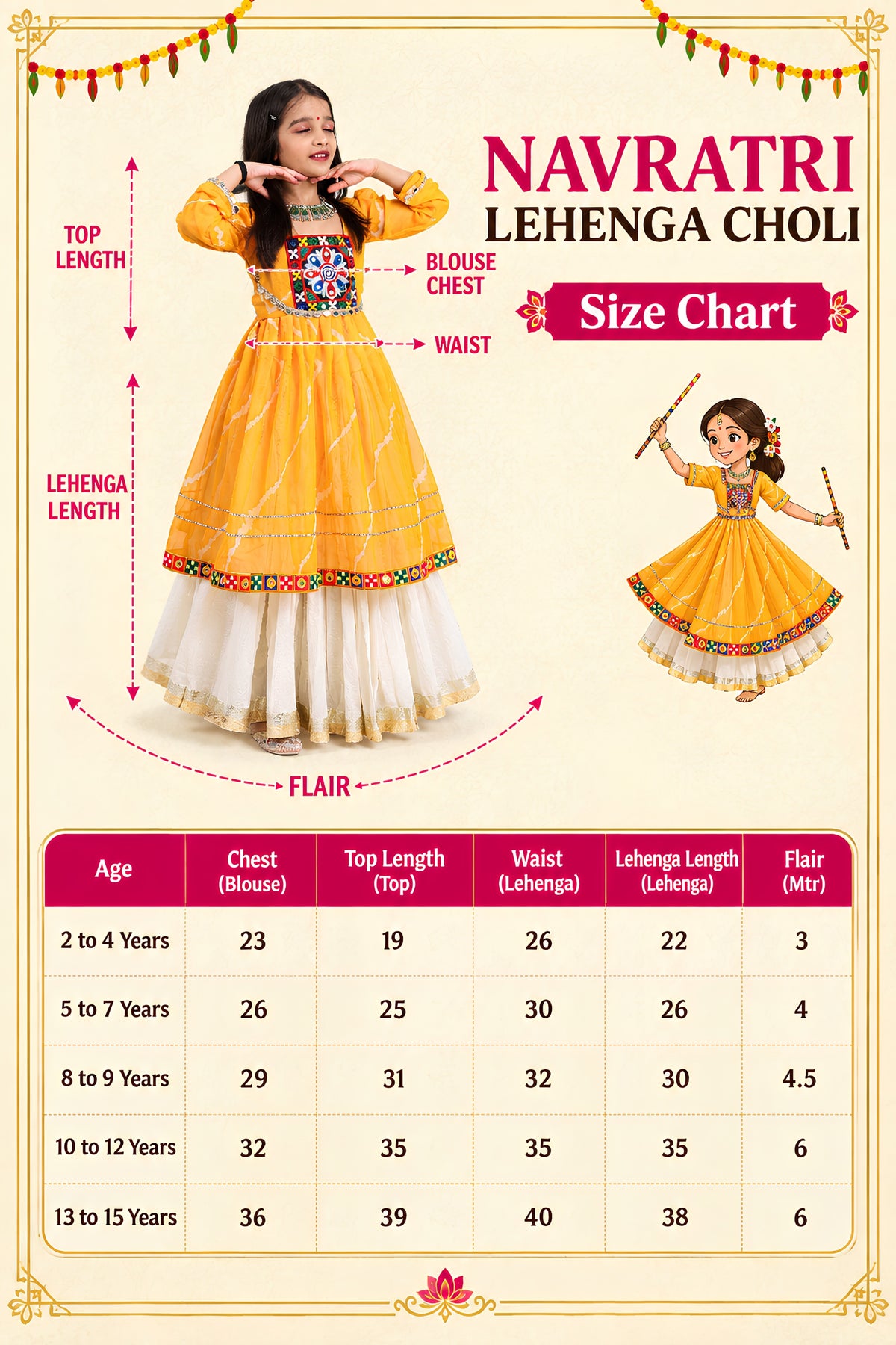 Stylish Yellow Cotton Bandhani Print Indo Western Lehenga Choli for Girls with Dupatta