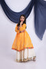Stylish Yellow Cotton Bandhani Print Indo Western Lehenga Choli for Girls with Dupatta