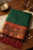 Elegant Dark Green Silk Jacquard Work Saree Border for Women