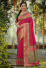 Beautiful Rani Pink Silk Jacquard Work Saree for Women