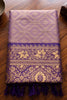 Beautiful Mauve Silk Jacquard Zari Woven Saree for Women