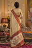 Stylish Cream Tissue Silk Weaving Work Saree for Women