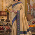 Premium Gold Tissue Silk Weaving Work Saree for Women