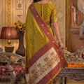 Royal Mustard Yellow Tissue Silk Weaving Work Saree for Women