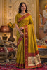 Royal Mustard Yellow Tissue Silk Weaving Work Saree for Women