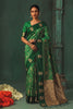 Graceful Green Silk Jacquard Work Saree for Women