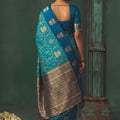 Royal Sky Blue Silk Jacquard Work Saree for Women