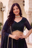 Elegant Black Georgette Leheriya Print Designer Lehenga Choli with Dupatta for Women