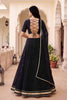 Elegant Black Georgette Leheriya Print Designer Lehenga Choli with Dupatta for Women