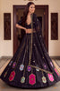 Stylish Black Rayon Mirror Work Designer Lehenga Choli with Dupatta for Women