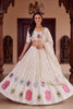 Charming White Rayon Mirror Work Designer Lehenga Choli with Dupatta for Women
