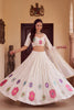 Charming White Rayon Mirror Work Designer Lehenga Choli with Dupatta for Women