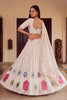 Charming White Rayon Mirror Work Designer Lehenga Choli with Dupatta for Women