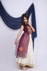 Stylish Maroon Georgette Bandhani Print Embroidered Indo Western Lehenga Choli