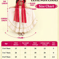 Stunning Red Cream Georgette Bandhani Print Embroidered Indo Western Lehenga Choli for Girls