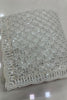 Premium White Net Sequin Embroidered Saree with Pearl Border for Women
