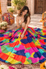 Wonderful Multicolor Crepe Printed Designer Lehenga Choli with Dupatta for Women