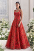 Outstanding Red Organza Floral Printed Indo Western Lehenga Choli for Women