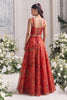 Outstanding Red Organza Floral Printed Indo Western Lehenga Choli for Women