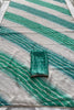Stylish Teal Green Space Silk Digital Print Saree with Lace Border for Women