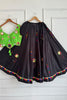 Stylish Black Cotton Multicolor Embroidered Mirror Work Designer Lehenga Choli for Women