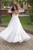 Wonderful White Rayon Embroidered Mirror Work Navratri Gown for Women