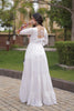 Wonderful White Rayon Embroidered Mirror Work Navratri Gown for Women