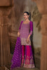 Stunning Purple and Rani Pink Heavy Embroidered Designer Salwar Suit with Dupatta