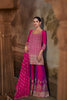 Stylish Rani Pink and Purple Heavy Embroidered Designer Salwar Suit with Dupatta