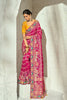 Lovely Rani Pink Pure Georgette Saree with Moti Cut-Dana Heavy Handwork for Women