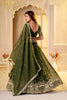 Regal Olive Green Crunchy Silk Designer Lehenga Choli with Golden Embroidery Work and Dupatta