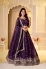 Enchanting Wine Crunchy Silk Designer Lehenga Choli with Golden Embroidery Work and Dupatta