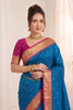 Royal Blue Soft Silk Paithani Woven Designer Saree for Women