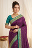 Wonderful Purple Soft Silk Paithani Woven Designer Saree for Women
