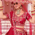 Stylish Red Premium Silk Designer Lehenga Choli with Embroidery Work and Dupatta for Women
