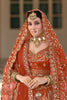 Exquisite Rust Orange Premium Silk Bridal Lehenga Choli with Heavy Embroidery Work and Dupatta