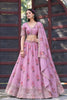 Charming Pink Georgette Floral Printed Designer Lehenga Choli with Dupatta for Women