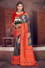 Majestic Navy Blue Patola Silk Saree with Jacquard Work for Women
