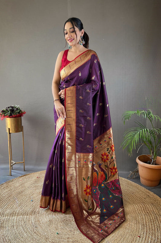 PremiumWeaving Pallu, Border and Beautiful Buttis for Women