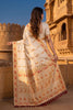Stylish Cream Baluchari Silk Saree Zari Weaving Work for Women