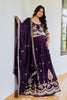 Majestic Dark Purple Vichitra Silk Designer Lehenga Choli with Elephant Embroidery