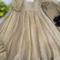 Elegant Beige Salsa Silk Designer Anarkali Suit with Crush Work and Dupatta for Women