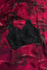 Captivating Wine Fendy Satin Saree with 3D Print and Beads Work for Women